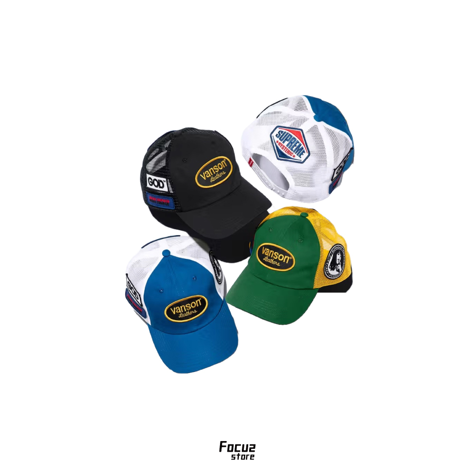 【Focus Store】預購 Supreme FW24 x Hysteric Glamour x Vanson Leathers Mesh Back 6-Panel 三色