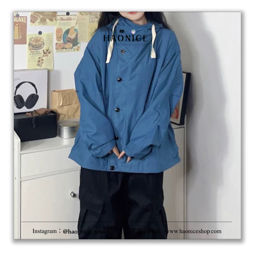 【HAO NICE】NANAMICA 24AW日系復古風 戶外防風防水材質素色百搭  長袖 衝鋒衣外套