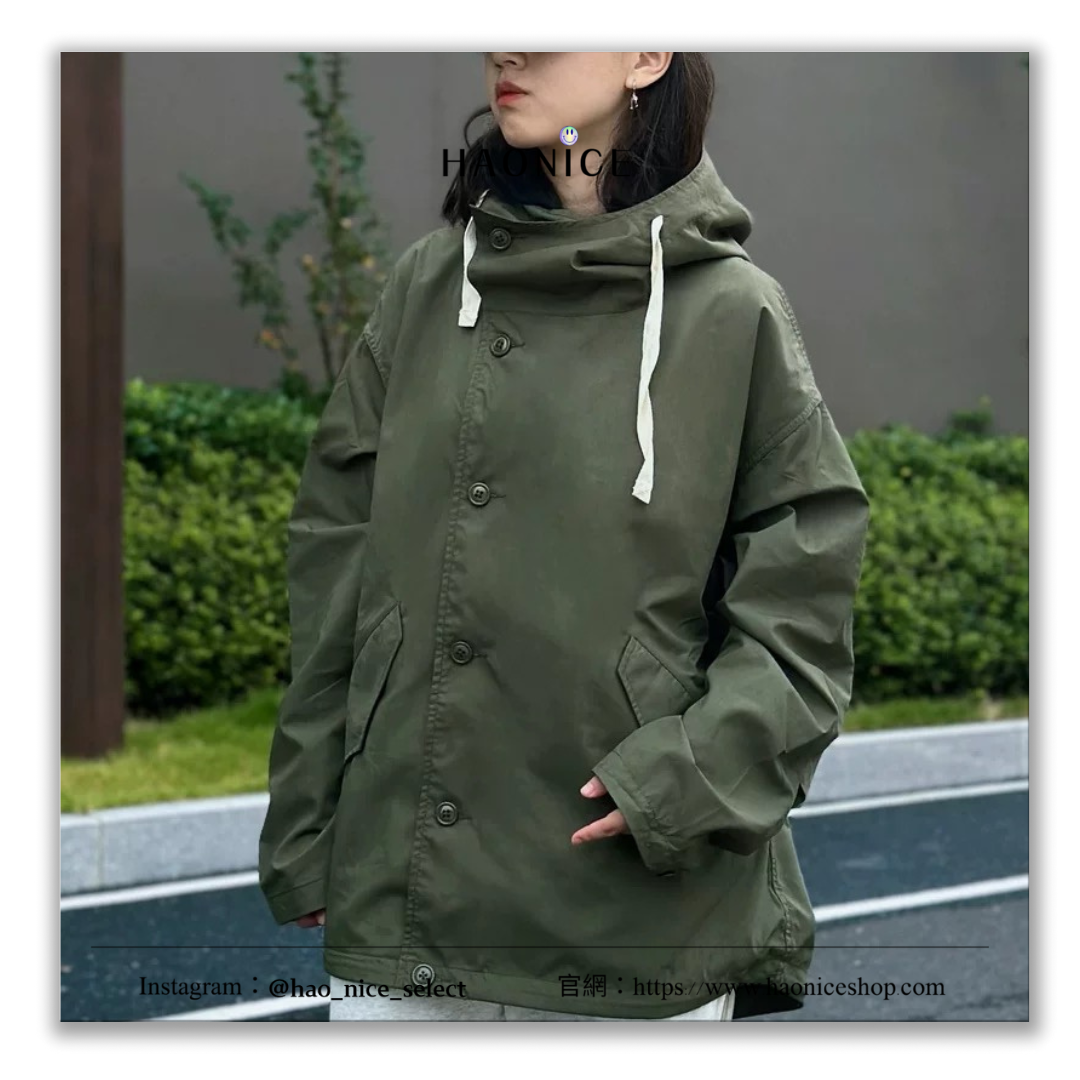 【HAO NICE】NANAMICA 24AW日系復古風 戶外防風防水材質素色百搭  長袖 衝鋒衣外套