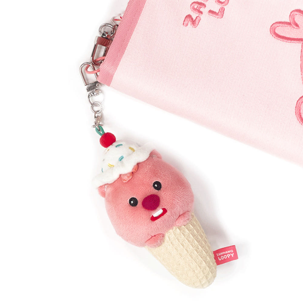🇰🇷 LOOPY 韓國限定 冰淇淋露比 小海貍 吊飾 鑰匙圈 正版周邊 / 預購