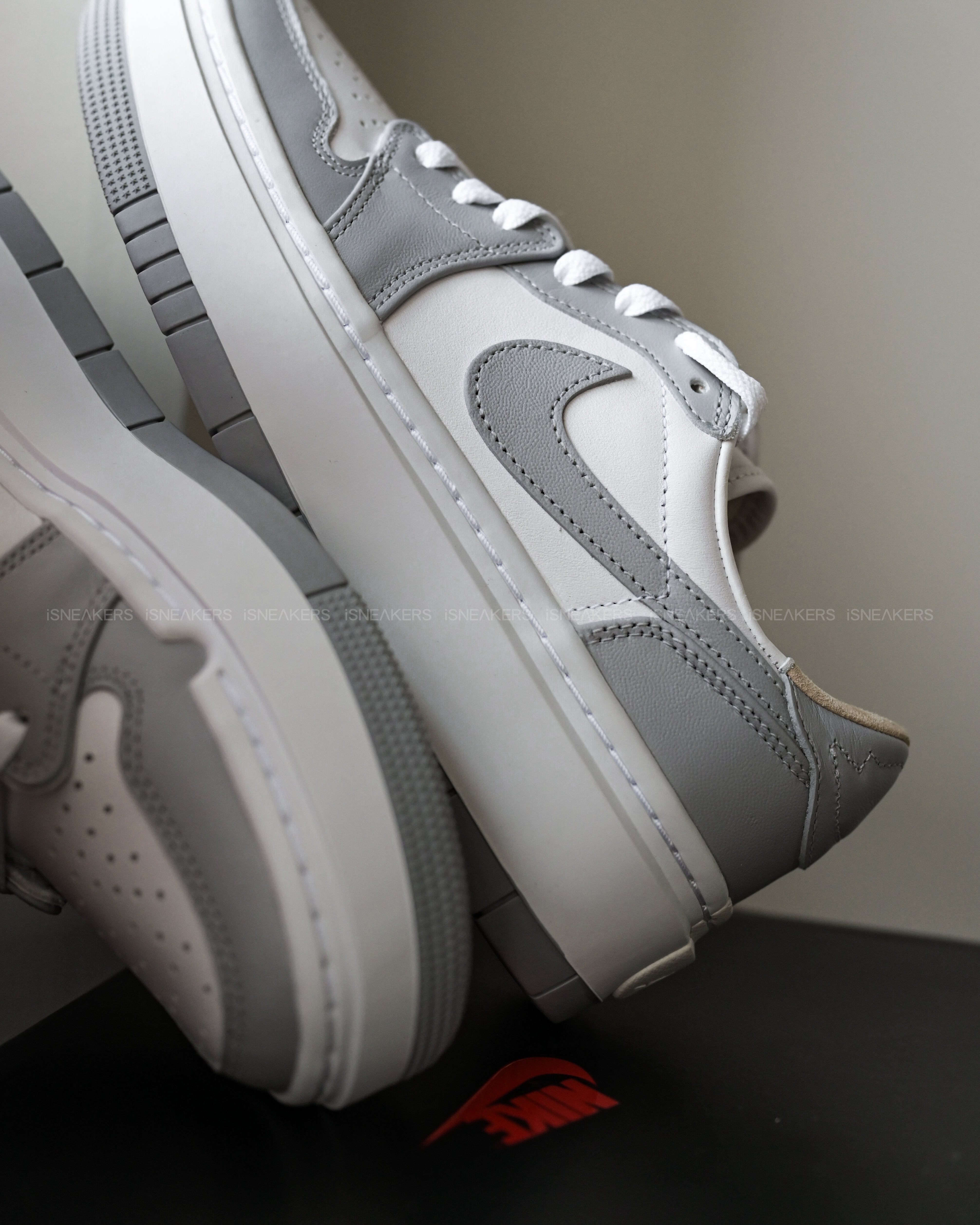 iSNEAKERS | Air Jordan 1 Elevate Low "Wolf Grey" 灰白厚底 DH7004-100