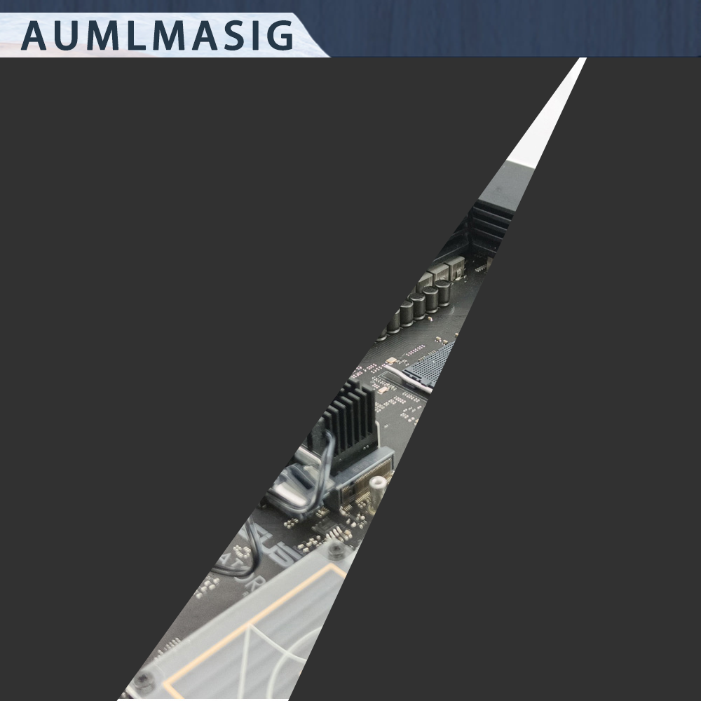 AUMLMASIG M.2 2280 SSD硬碟散熱器螺旋風扇 X2 支持 PCIe 4.0/5.0 的高效鋁合金散熱器