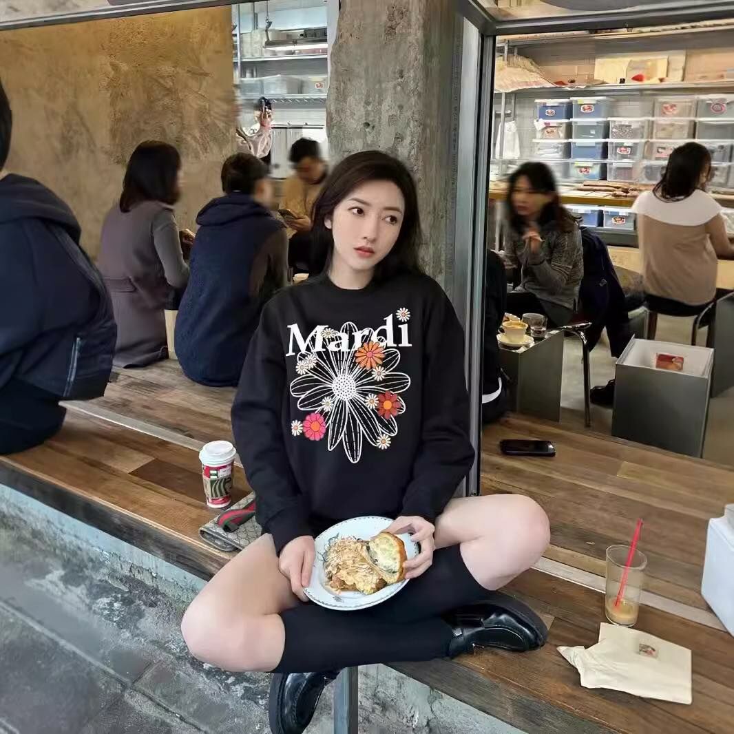 韓國代購-雛菊印花上衣(多色)