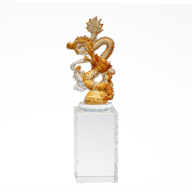 琉璃擺飾獎牌｜風生水起升騰特小 輕巧精緻象徵成功新高度