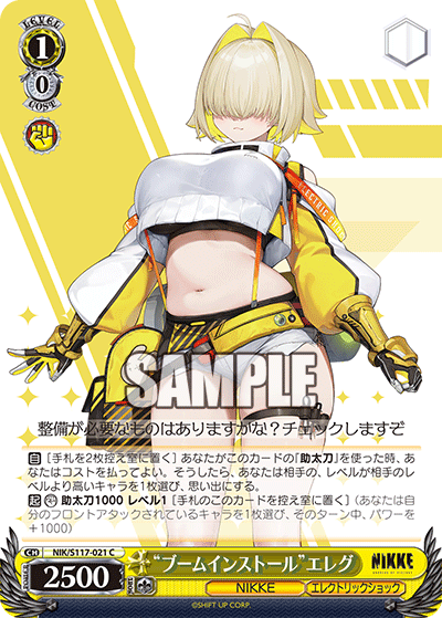 【NIK/S117-021 C】“ブームインストール”エレグ