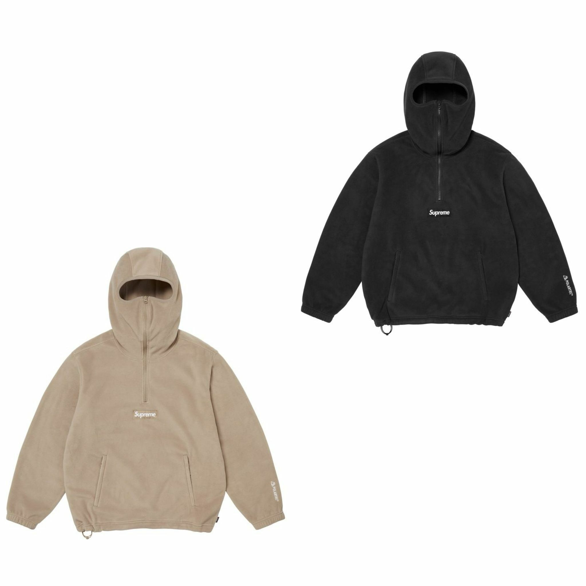 {現貨} Supreme FW24 Polartec® Facemask Half Zip Hooded Sweatshirt