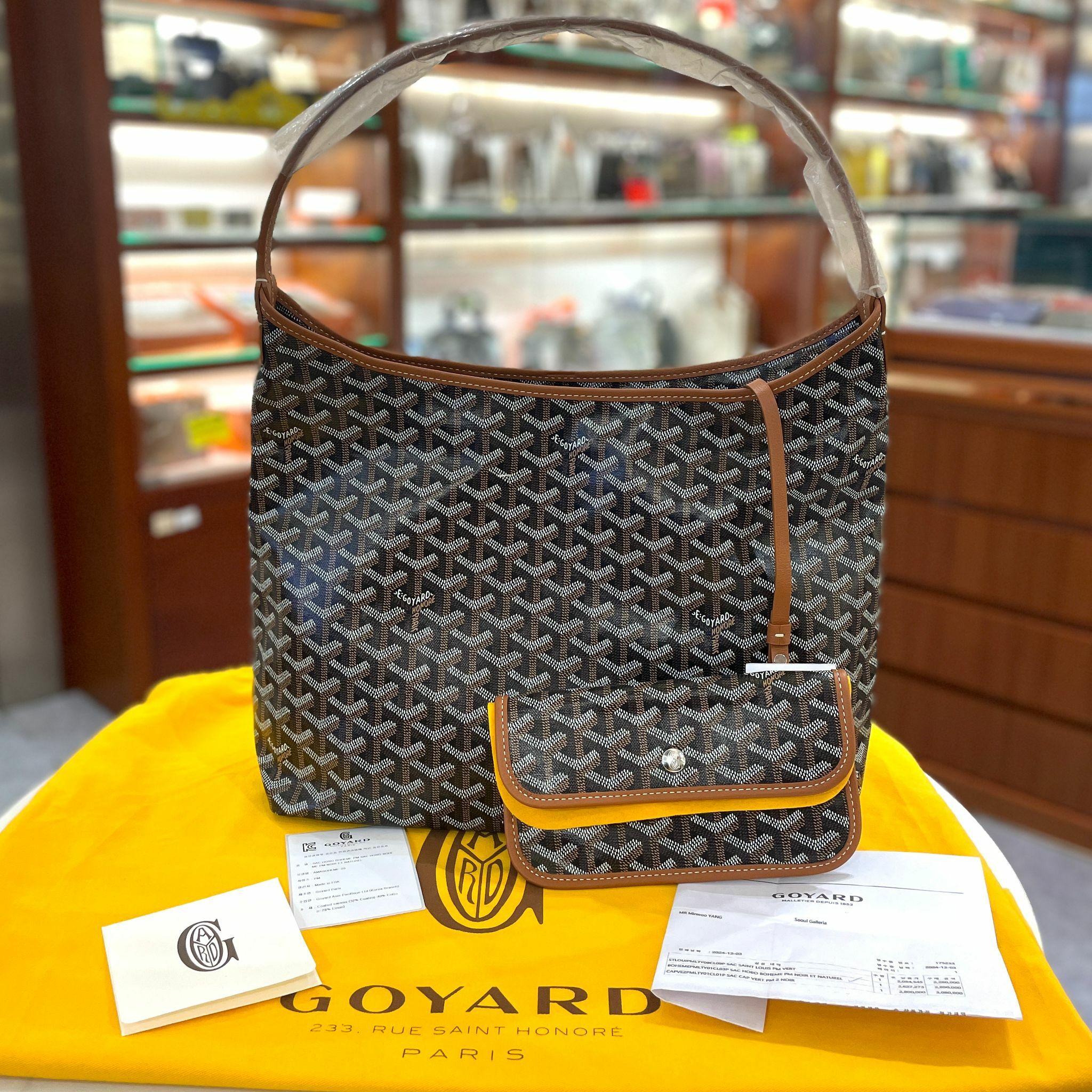 全新GOYARD 單肩袋 BOHEME HOBO 啡色 PM #BRAND NEW #香榭站正品