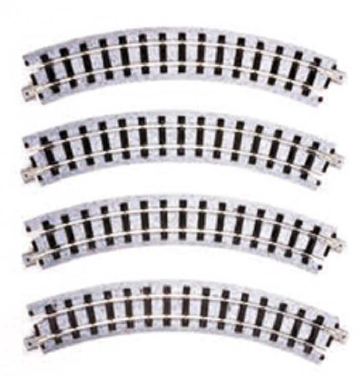 Kato 52-220 OO-9 窄軌 Unitrack 曲線軌道 R183-45°（4件）