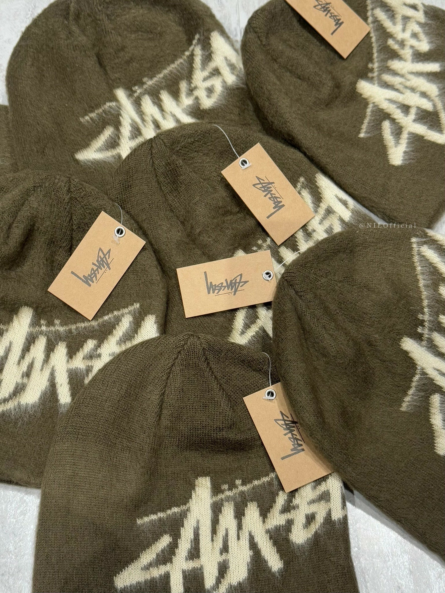 STUSSY BRUSHED OUT STOCK 毛帽