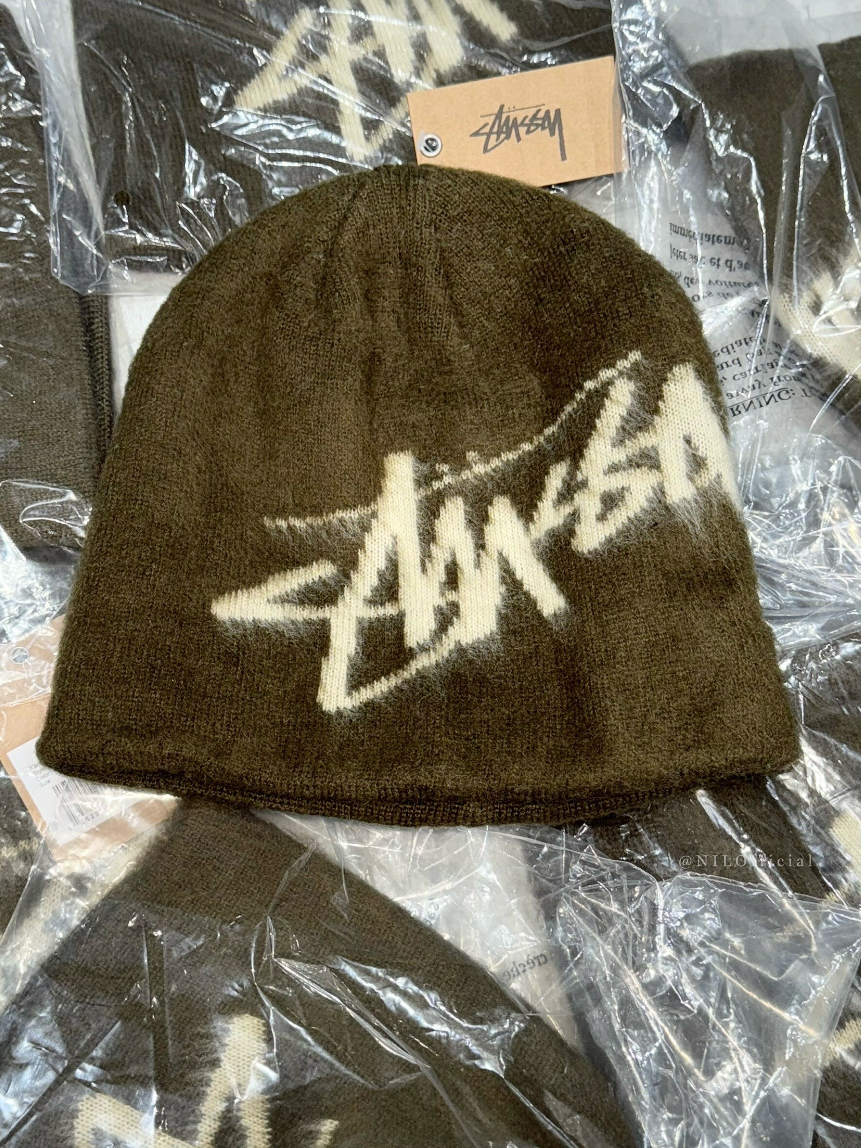 STUSSY BRUSHED OUT STOCK 毛帽