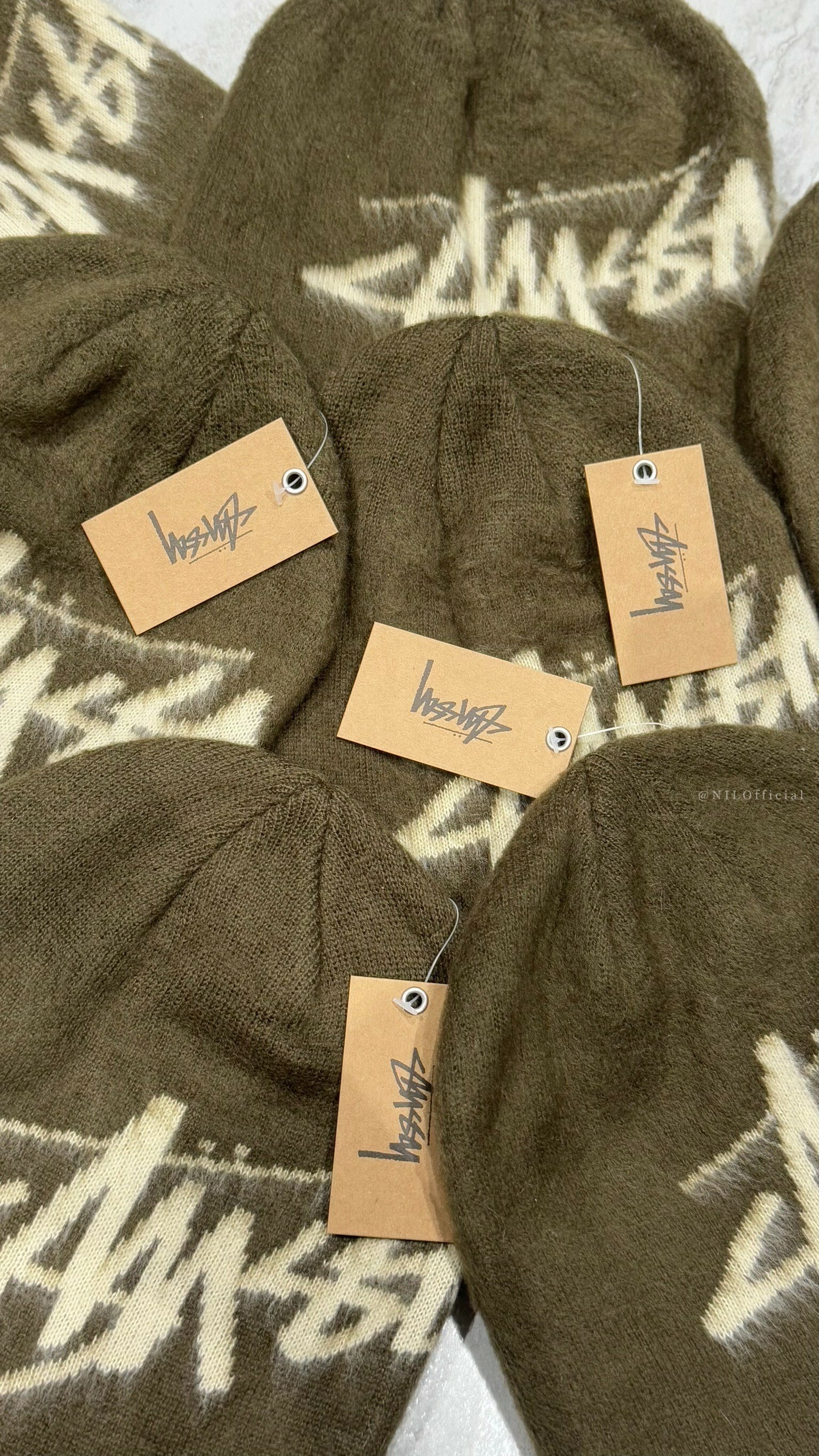 STUSSY BRUSHED OUT STOCK 毛帽