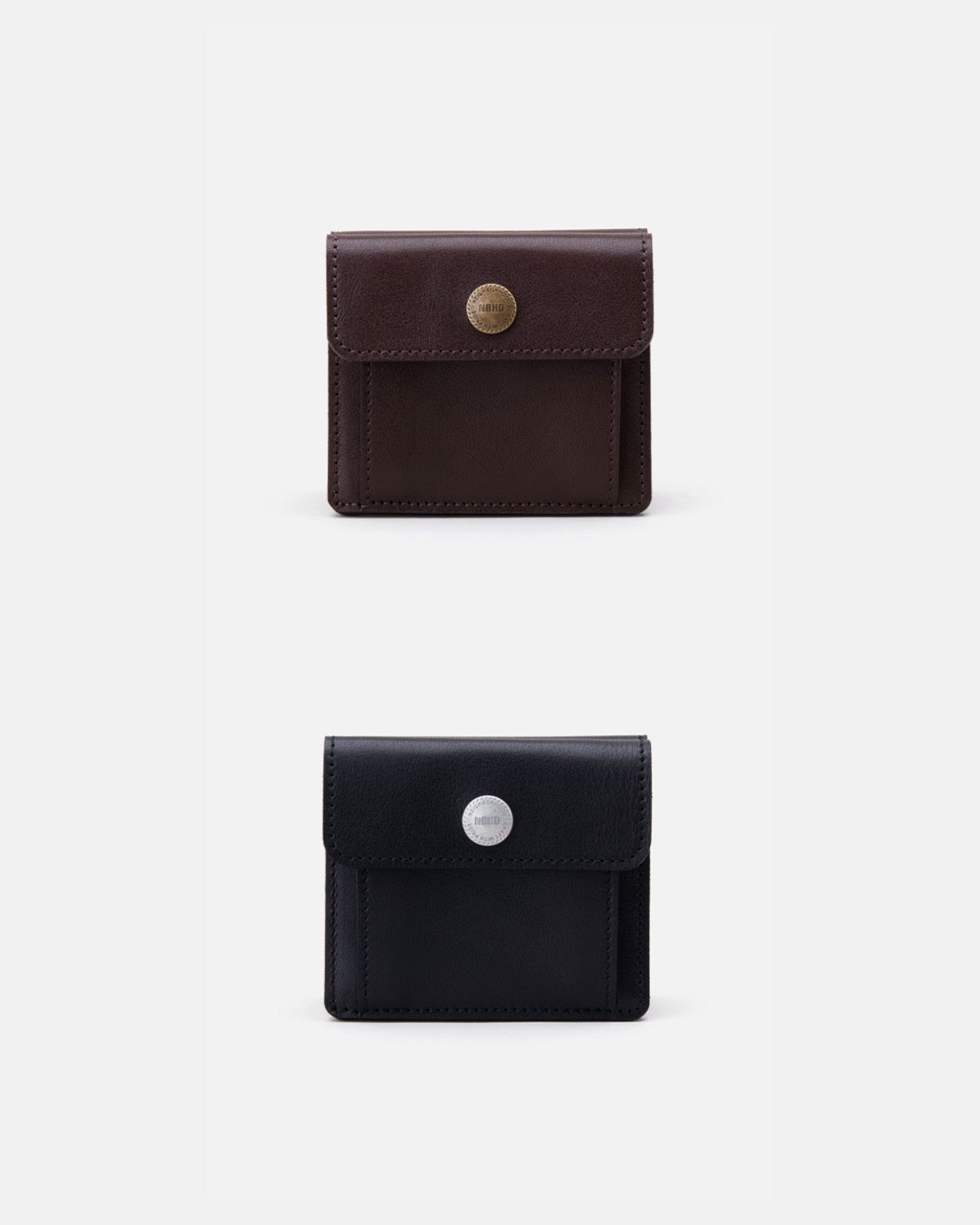 [現貨] NEIGHBORHOOD FW24 LEATHER WALLET | (Black / Brown)