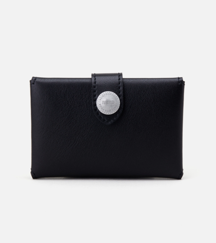 [現貨] NEIGHBORHOOD FW24 LEATHER CARD CASE | (Black / Brown)