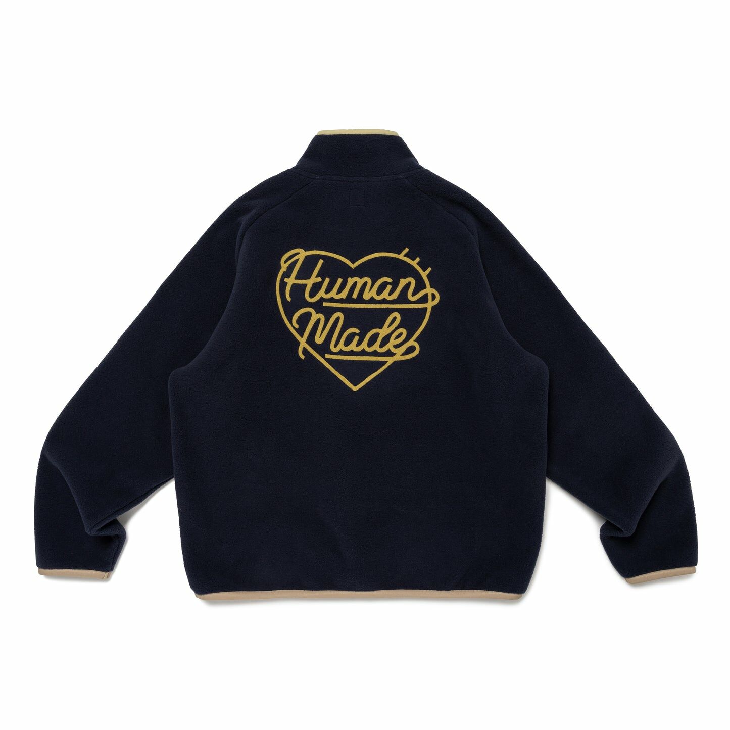 2024AW HUMAN MADE FLEECE HALF-ZIP PULLOVER 抓毛絨 拉鍊 半截式 大學T 長袖 現貨 HM28CS019