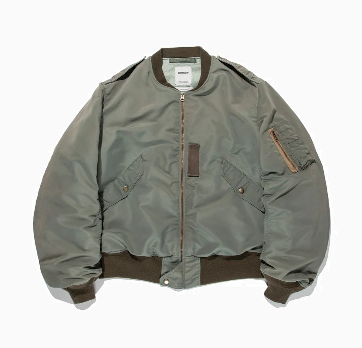 BOWWOW L-2B FLIGHT JACKET - OLIVE PRE ORDER ITEM (預訂中)