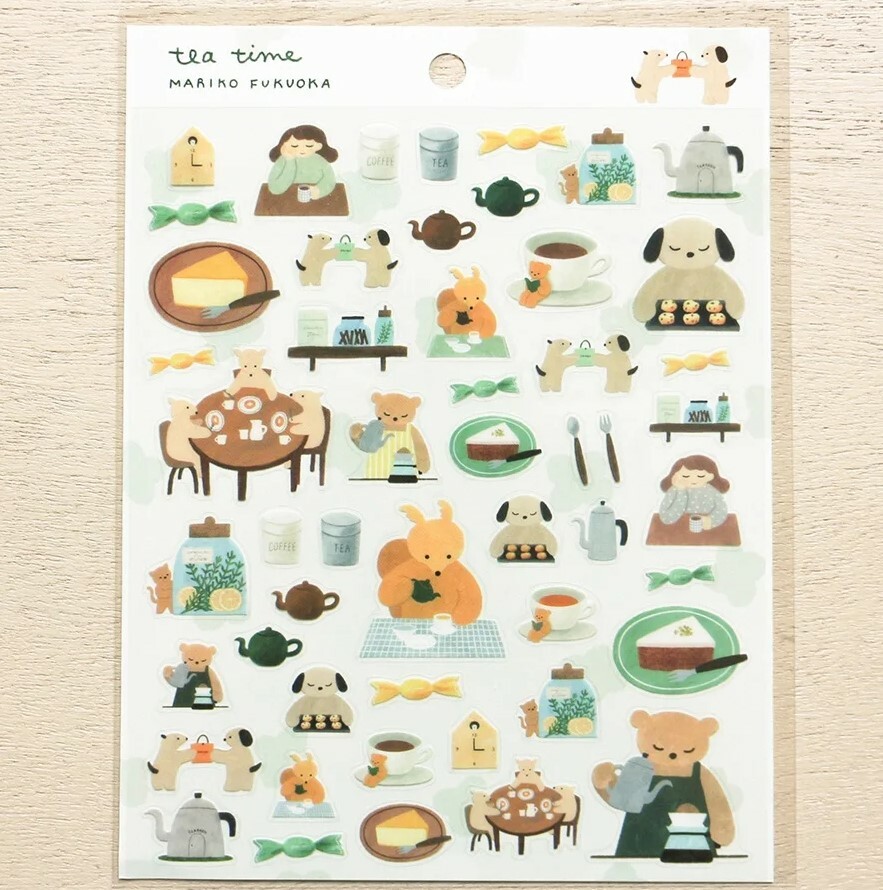 Cozyca Sticker Sheets - Teatime