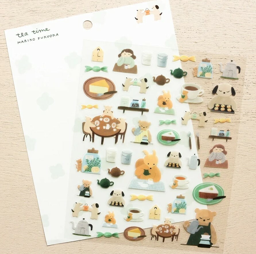 Cozyca Sticker Sheets - Teatime