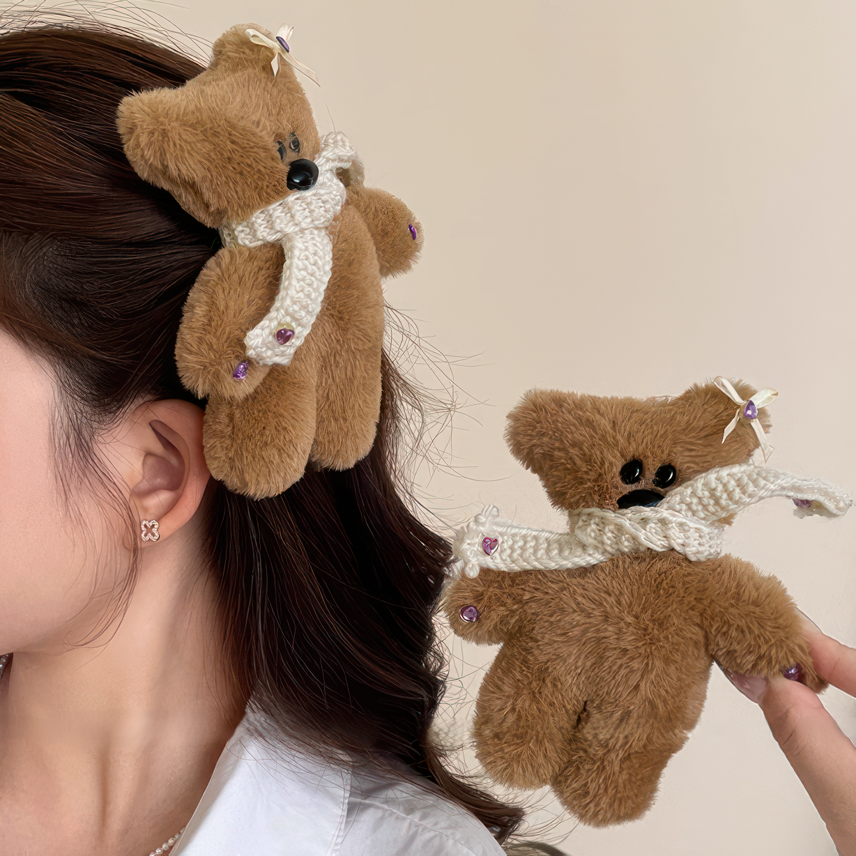 Mr. Bean's Favorite Teddy Bear BB Hair Clip