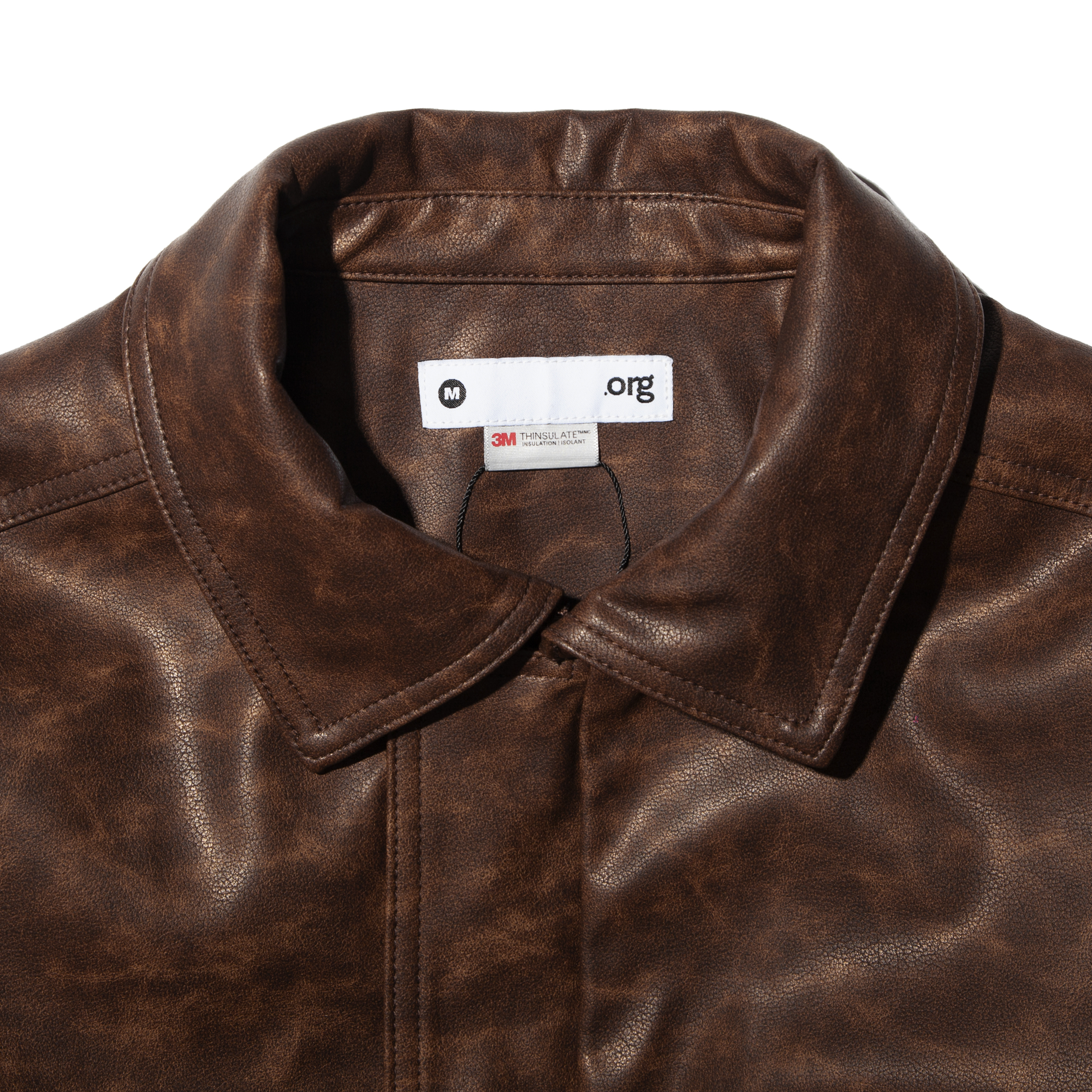nul1.org /  Bianca Leather Jacket 3M Brown - (nu-J11)