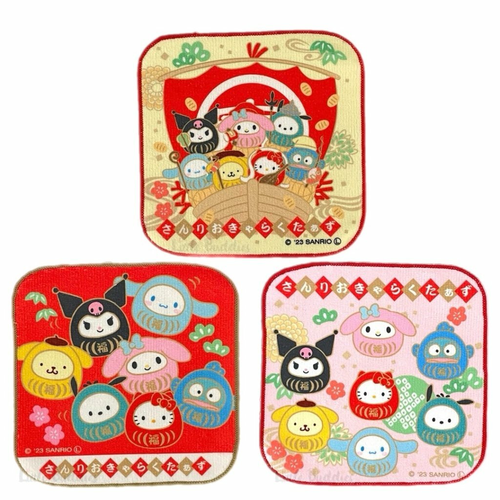 日本 Sanrio 達摩造型方巾套裝 (1套3款)