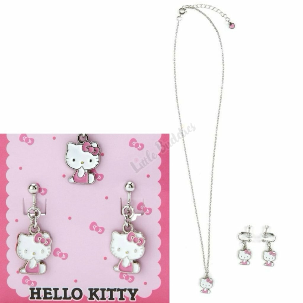 日本 Sanrio 頸鏈耳環套裝