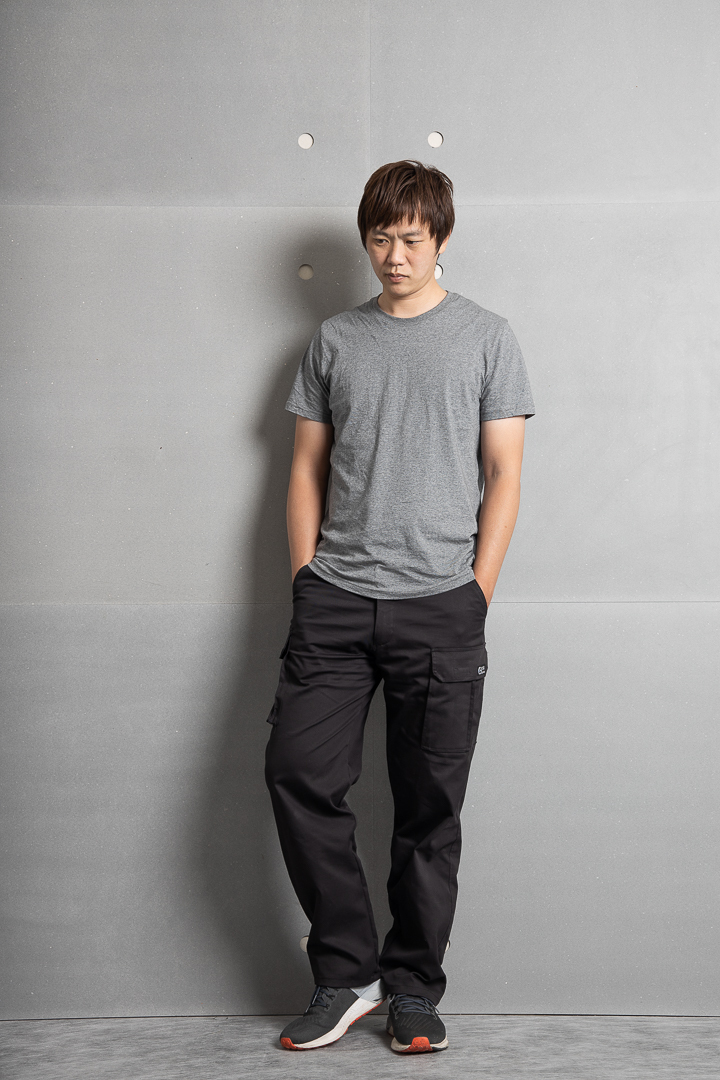 癸海GUIHAI│※多口袋※【純棉版】重磅耐磨微彈休閒工作褲│黑