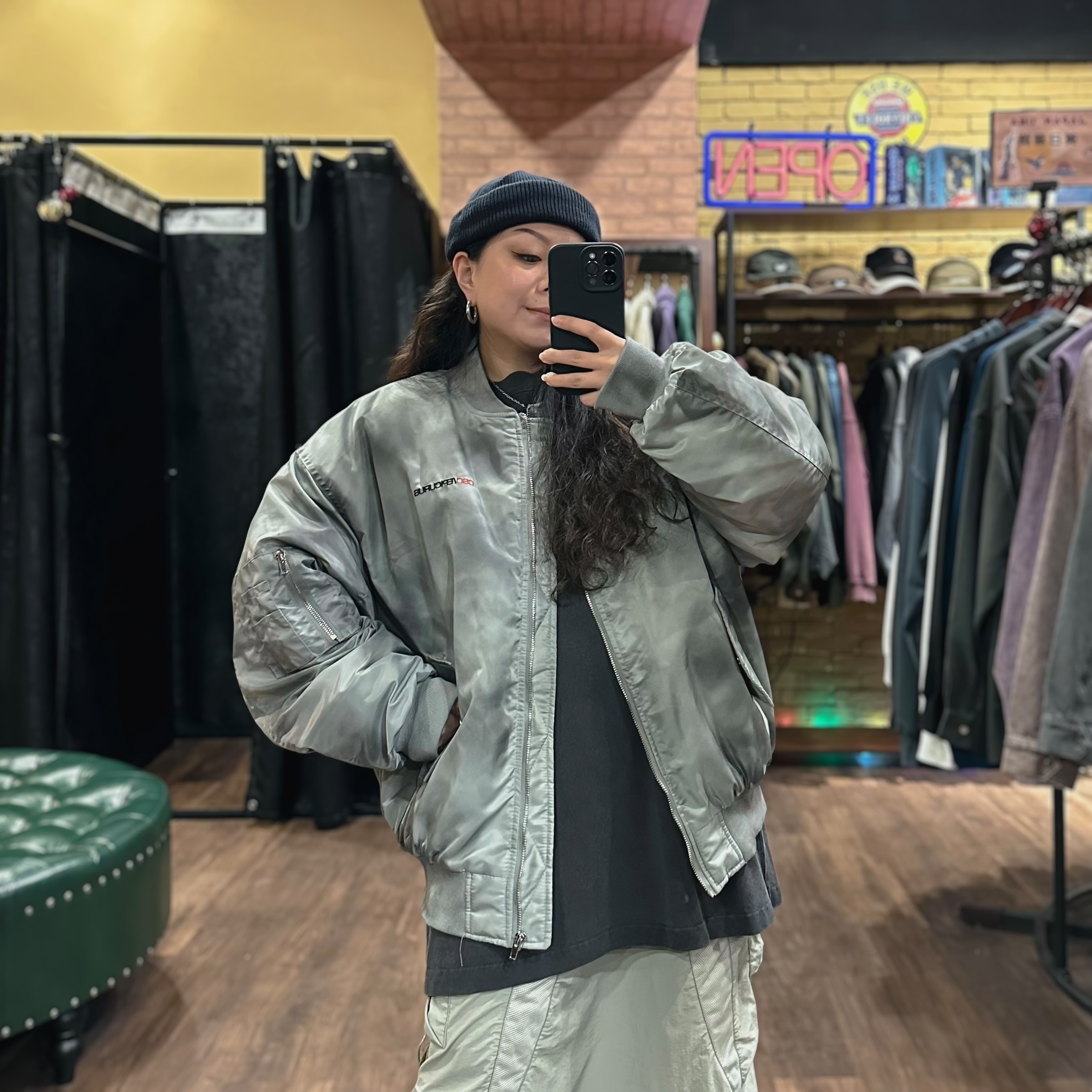 廢土風寬版飛行外套