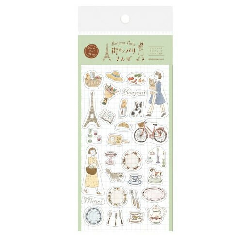 Furukawashiko Sticker Sheet - Paris (Picnic and Antique Street)