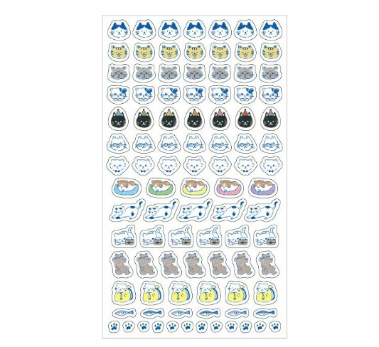 Furukawashiko Sticker Sheet - Daily Seal Neko