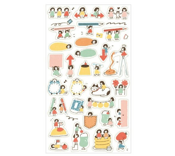 Furukawashiko Sticker Sheet - Our Daily Life (Girls)