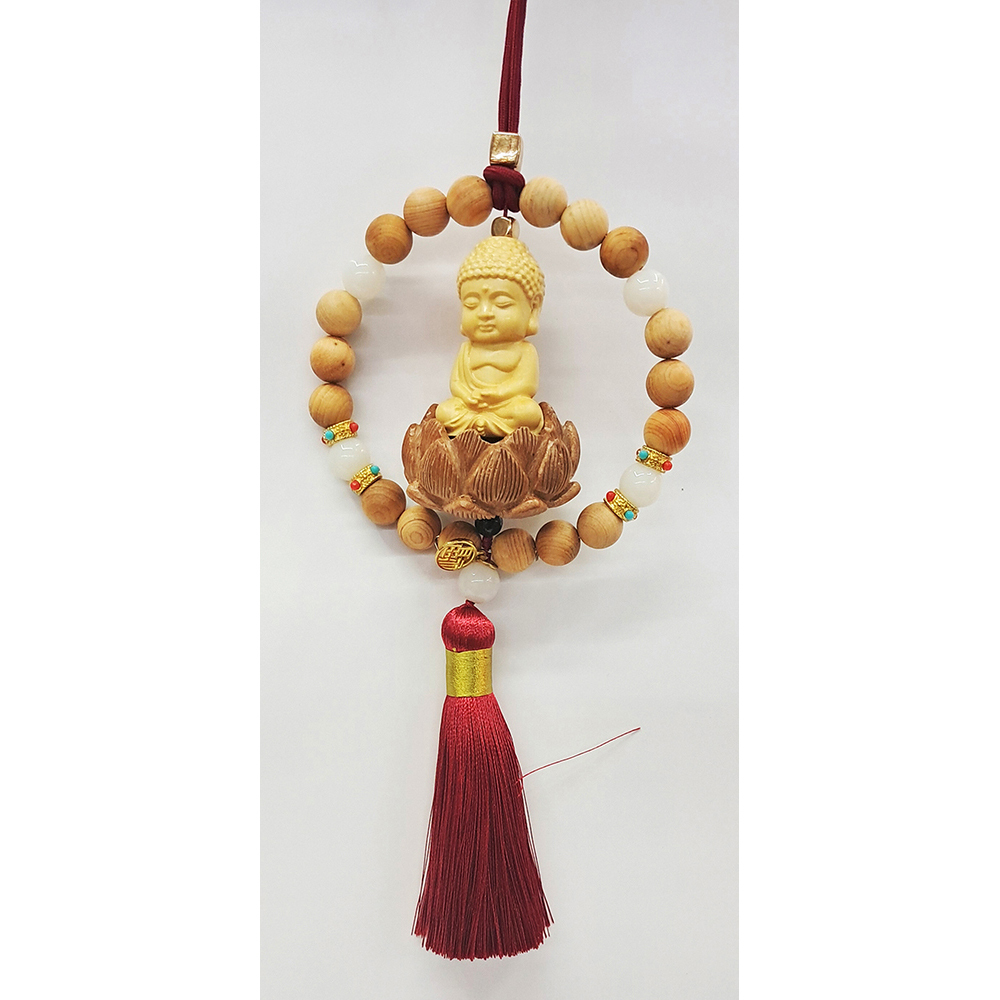 阿彌陀佛{木雕}法寶掛飾【十方】154094