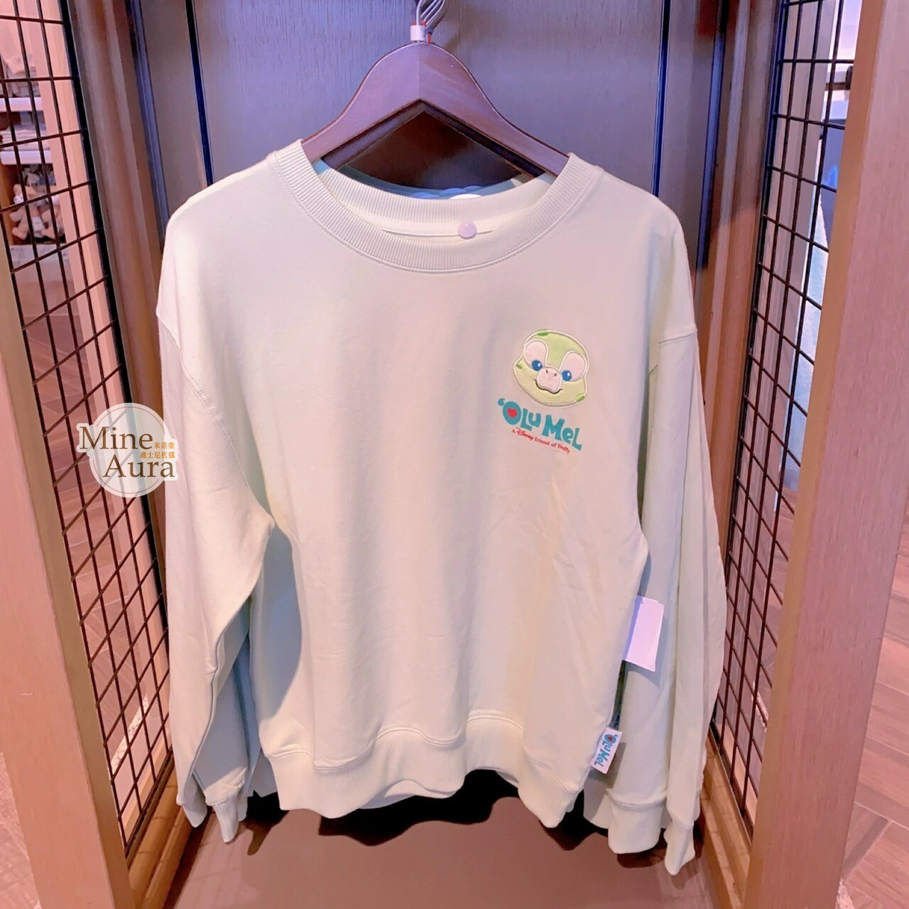 奧樂米拉 海龜 OluMel 大頭貼布 長袖 上衣 -上海迪士尼樂園