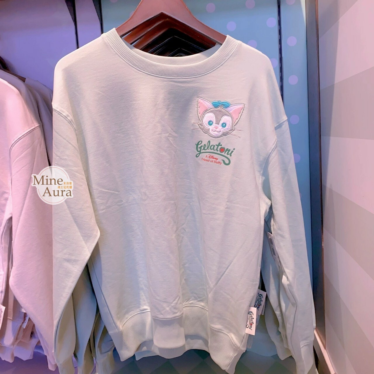 傑拉托尼 畫家貓 Gelatoni 大頭貼布 長袖 上衣 -上海迪士尼樂園