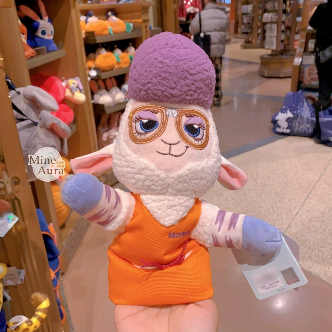 副市長 羊咩咩 Dawn Bellwether 絨毛 手偶 娃娃 玩偶 動物方城市 Zootopia -上海迪士尼樂園