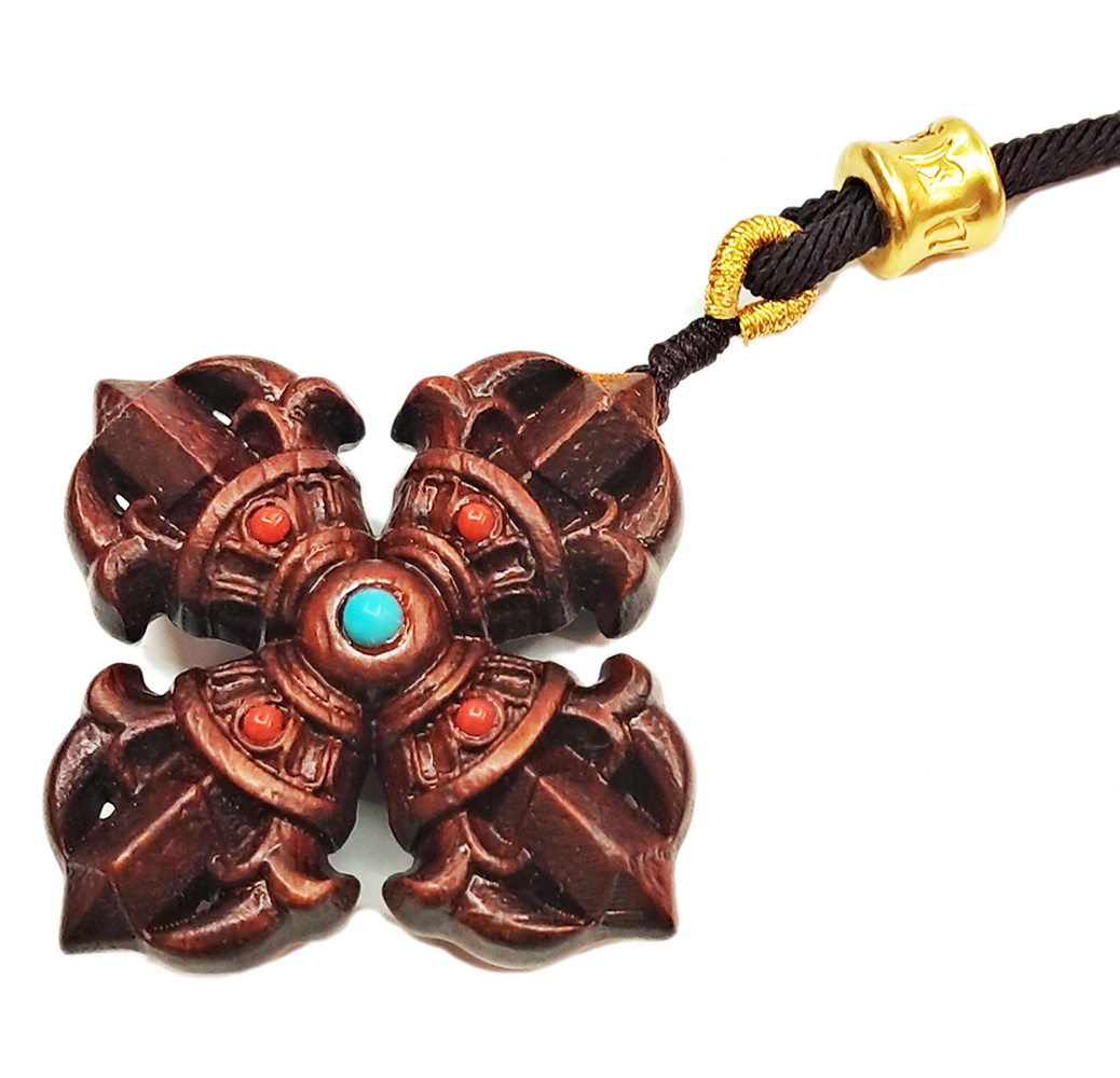 十字杵{紫檀木雕}法寶項鍊【十方】154108