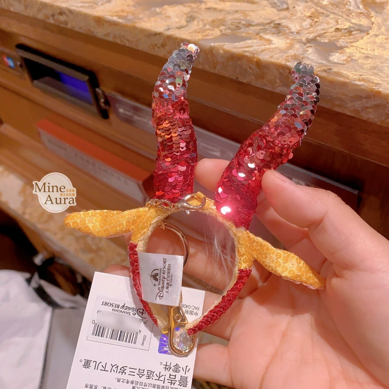 夏奇羊 羚羊小姐 Gazelle 志羚姊姊 髮圈 造型 鑰匙圈 吊飾 動物方城市 Zootopia -上海迪士尼樂園