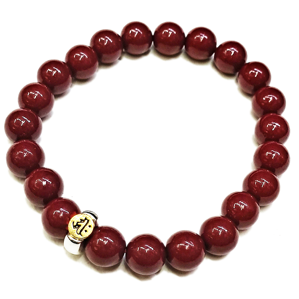 千手觀音 種子字{紫金砂 硃砂}手珠8mm【十方】153949