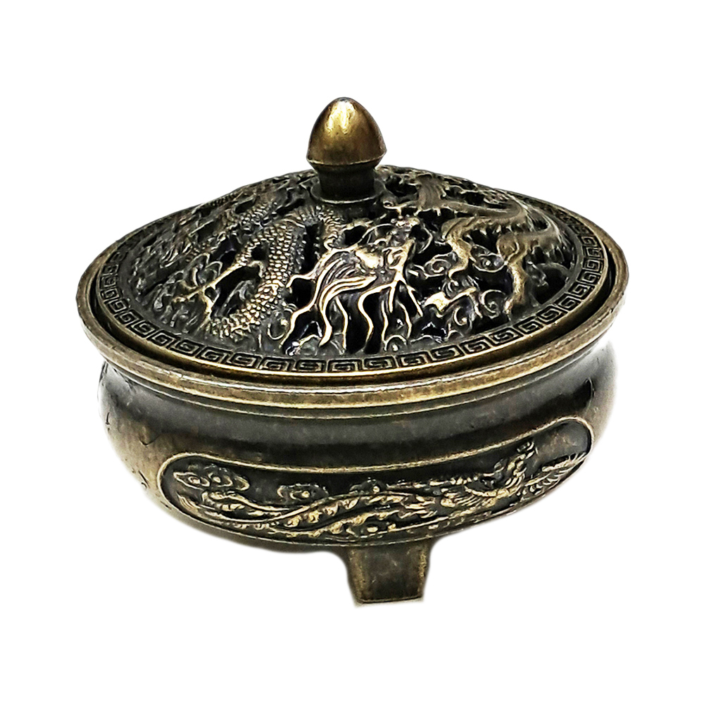 龍鳳吉祥{迷你}香爐【十方】154125