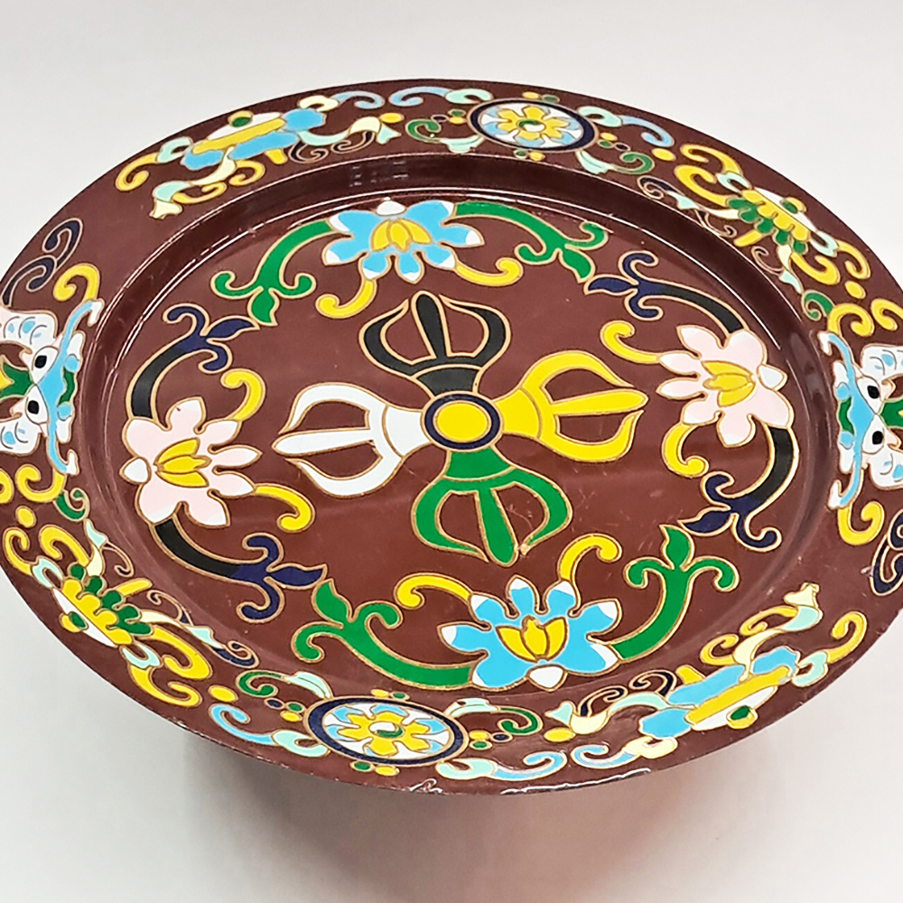 曼達盤{景泰藍}5吋5紅色【十方】154131