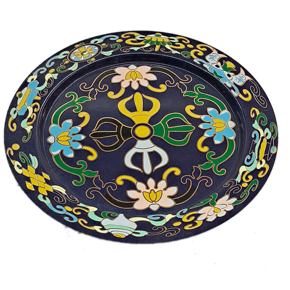 曼達盤{景泰藍}5吋5藍色【十方】154132