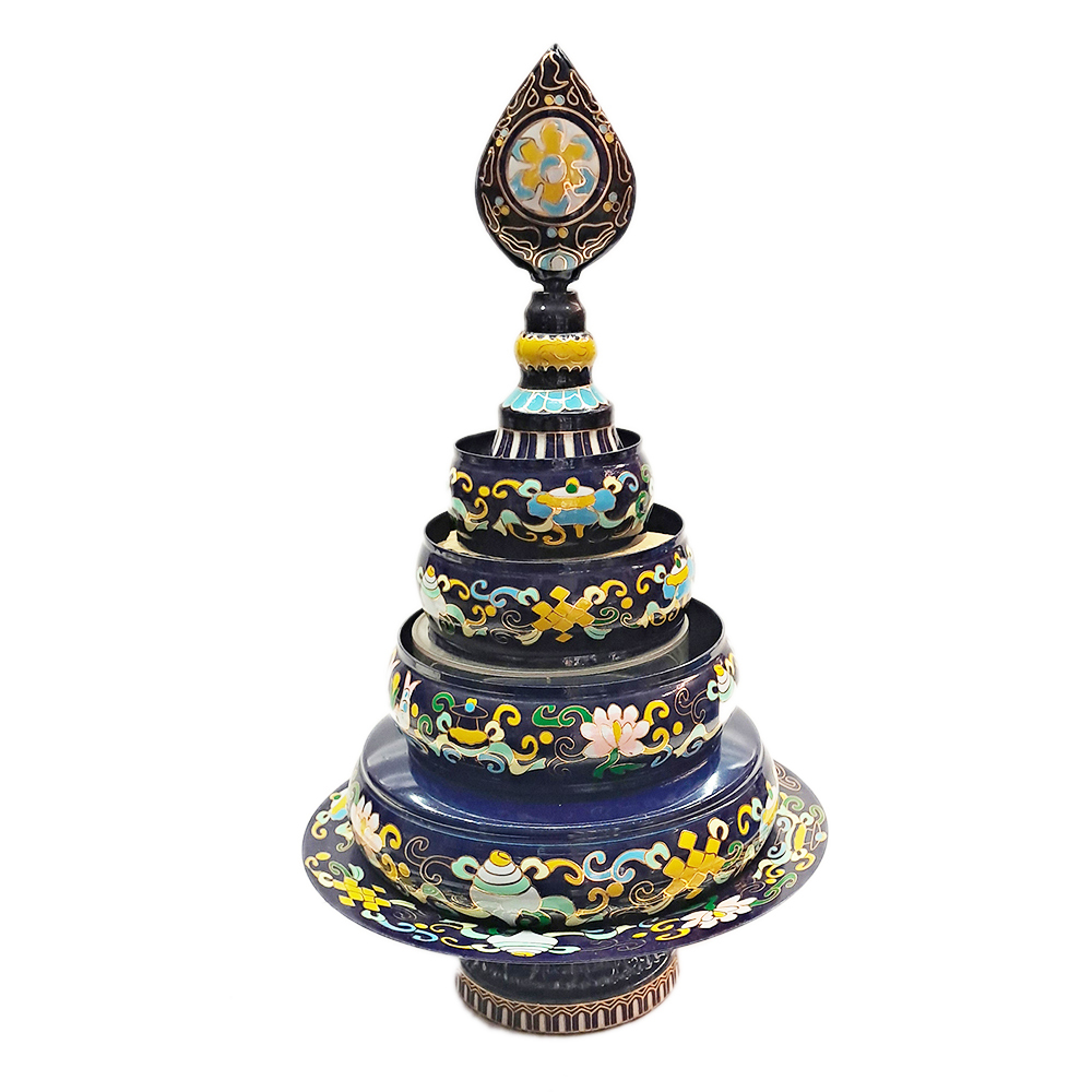 曼達盤{景泰藍}5吋5藍色【十方】154132