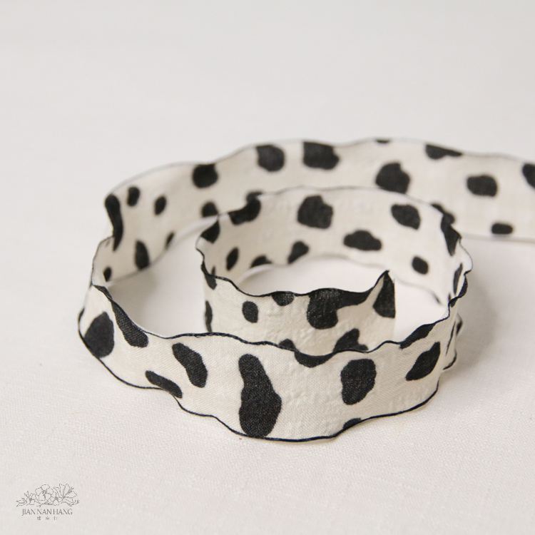 包裝 黑白系緞帶 愛心白 2.5CMx15碼