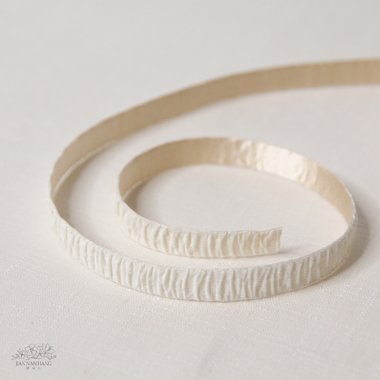 包裝 黑白系緞帶 皺褶 2色 1CMx5碼