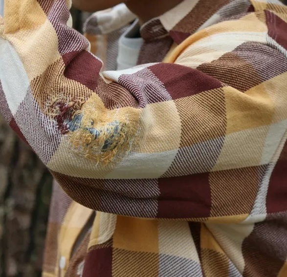 BOWWOW REPAIR AGEING FLANNEL SHIRTS - BROWN X YELLOW PRE ORDER ITEM (預訂中)