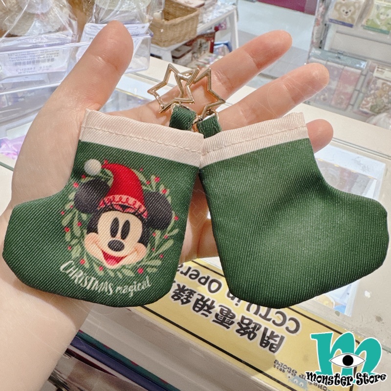 米妮聖誕襪匙扣