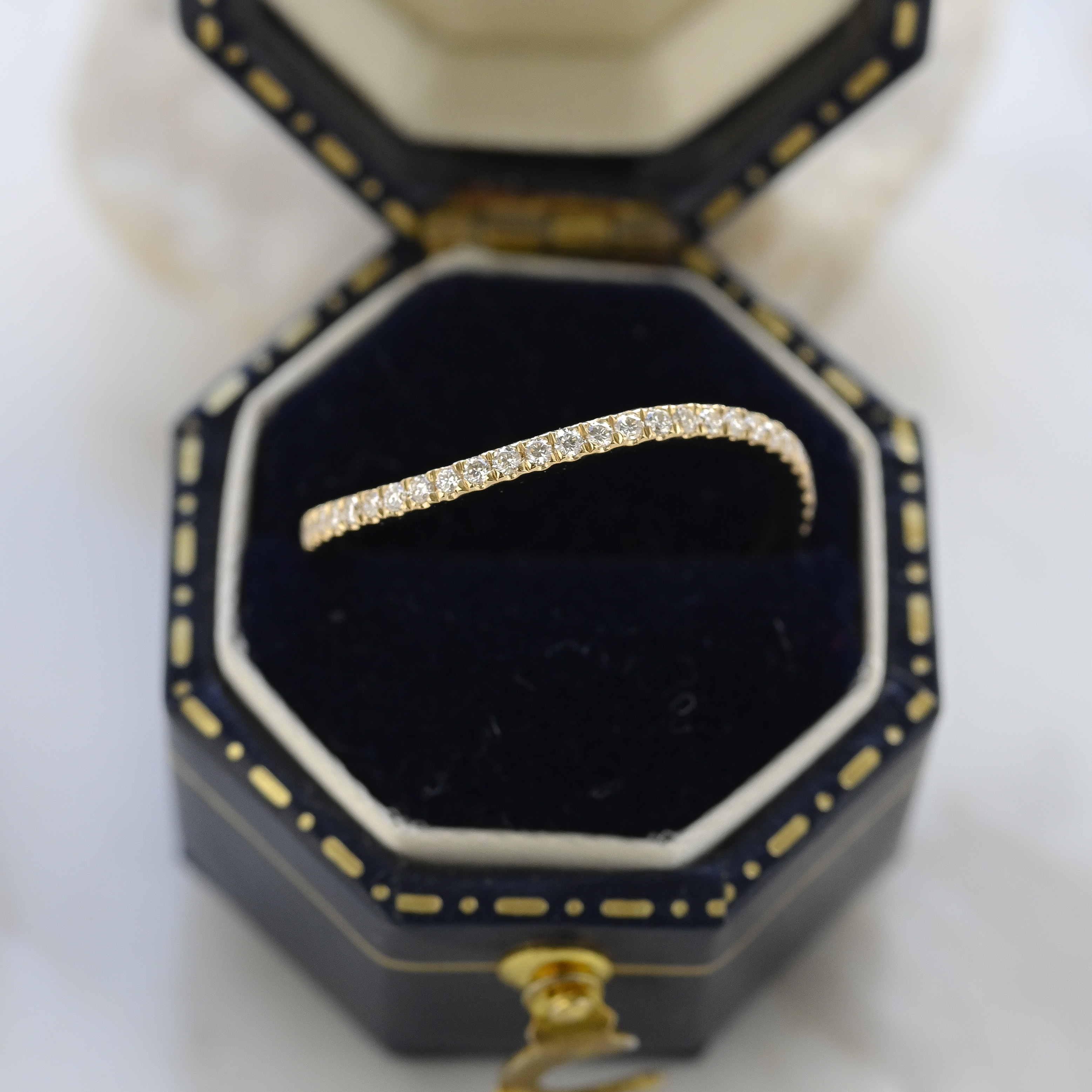 18K Curva Eternity Diamond Ring