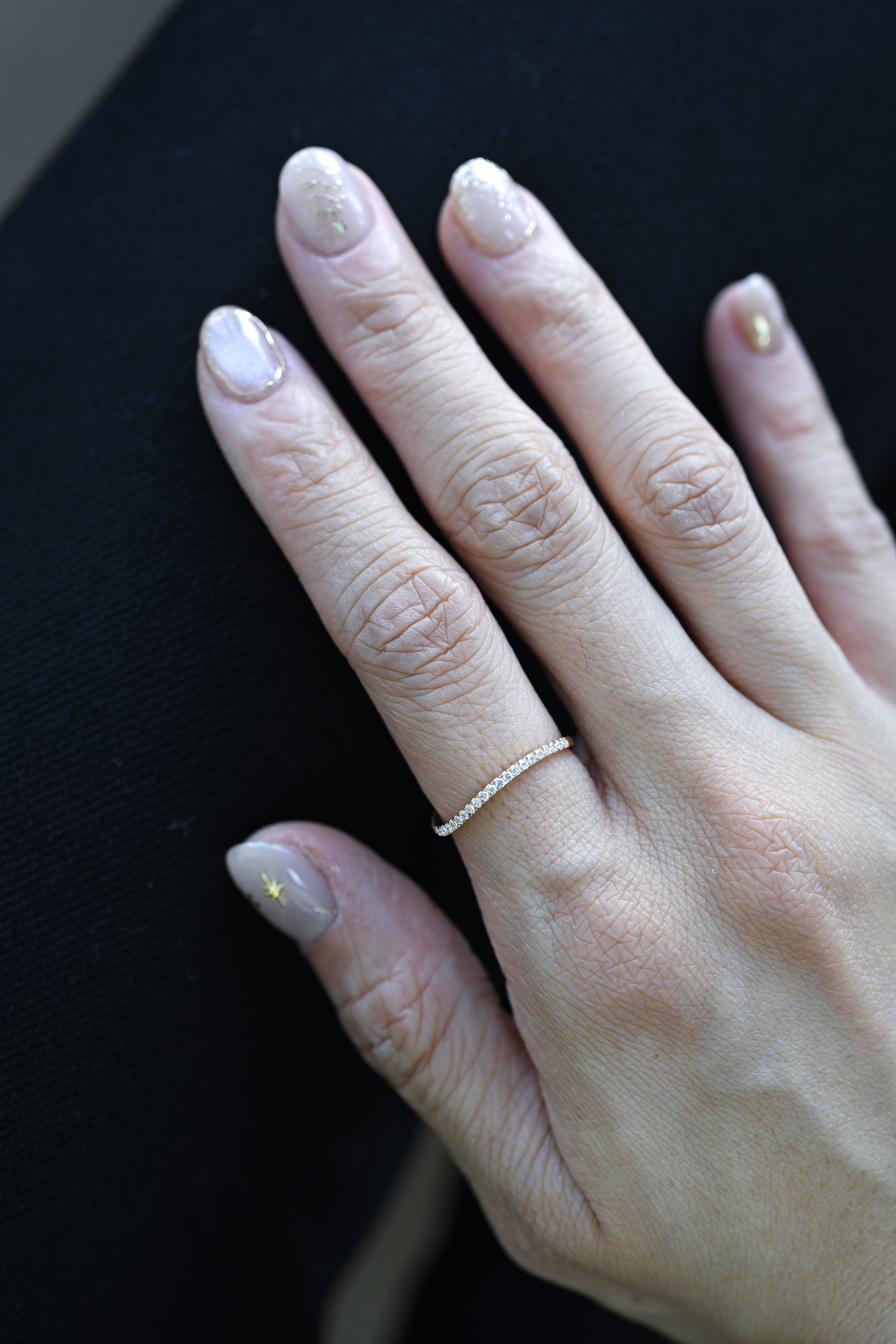 18K Curva Eternity Diamond Ring