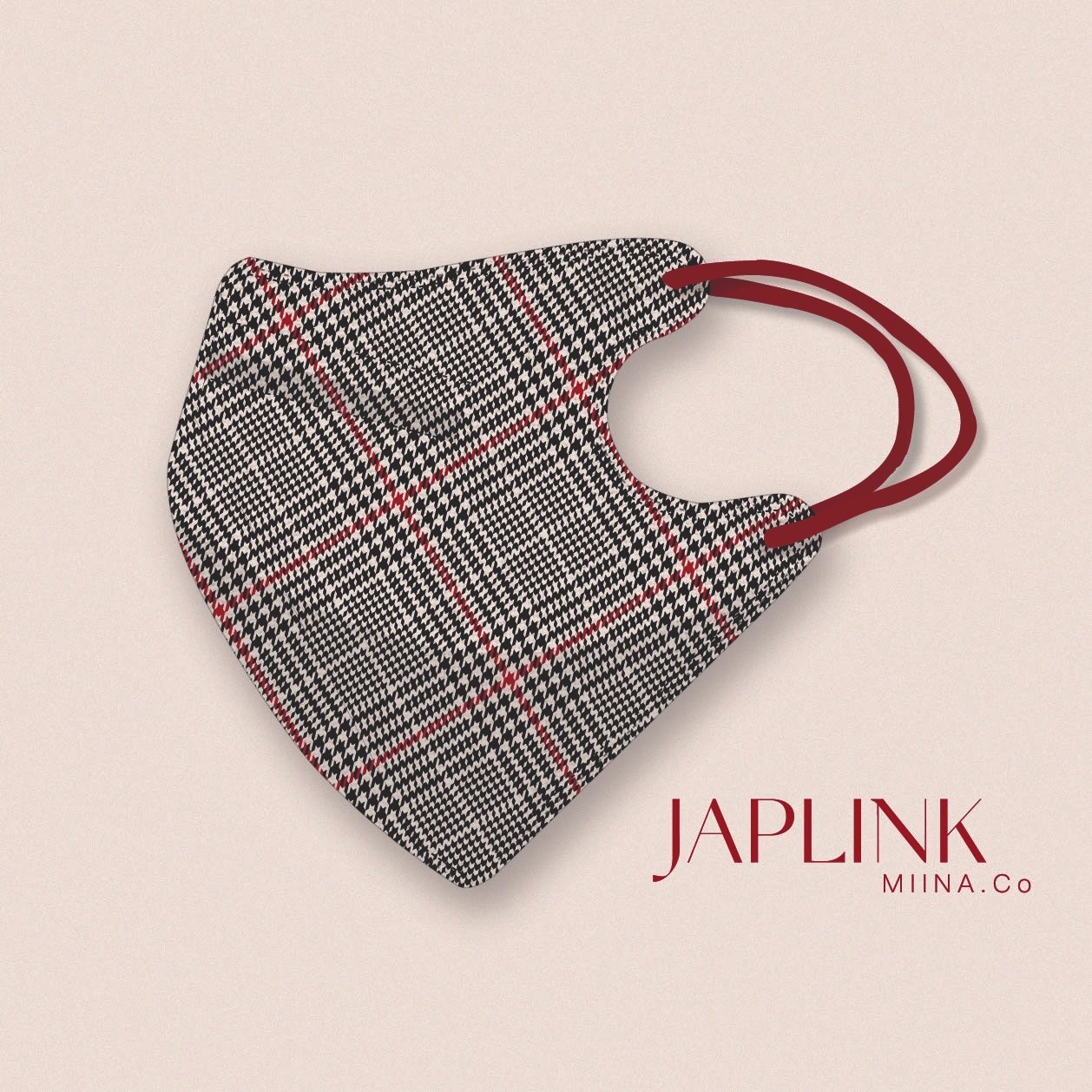 JAPLINK MASK 立體口罩【 HEPA 設計款 】經典千鳥