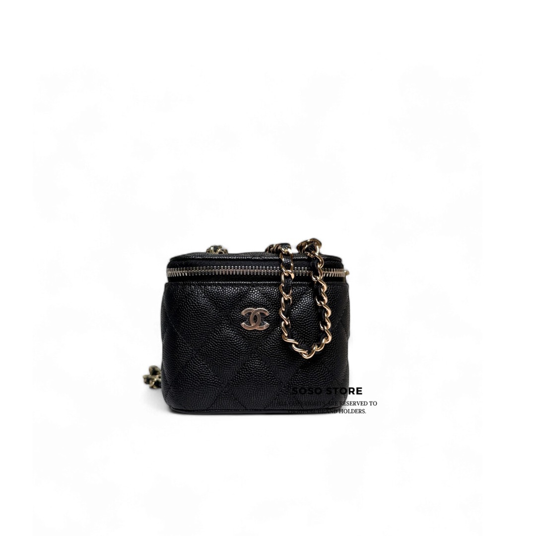 Chanel Small Vanity Case - Black / Ghw