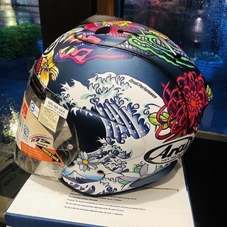 德芯騎士部品屋 日本 ARAI VZ-RAM Oriental Blue消光藍3/4安全帽 公司貨